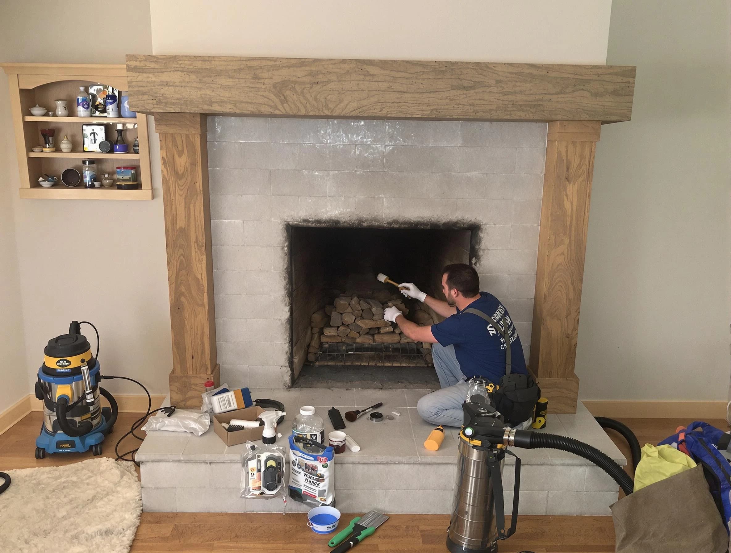 Detailed creosote removal process by Dacono Chimney Sweep in Dacono, CO