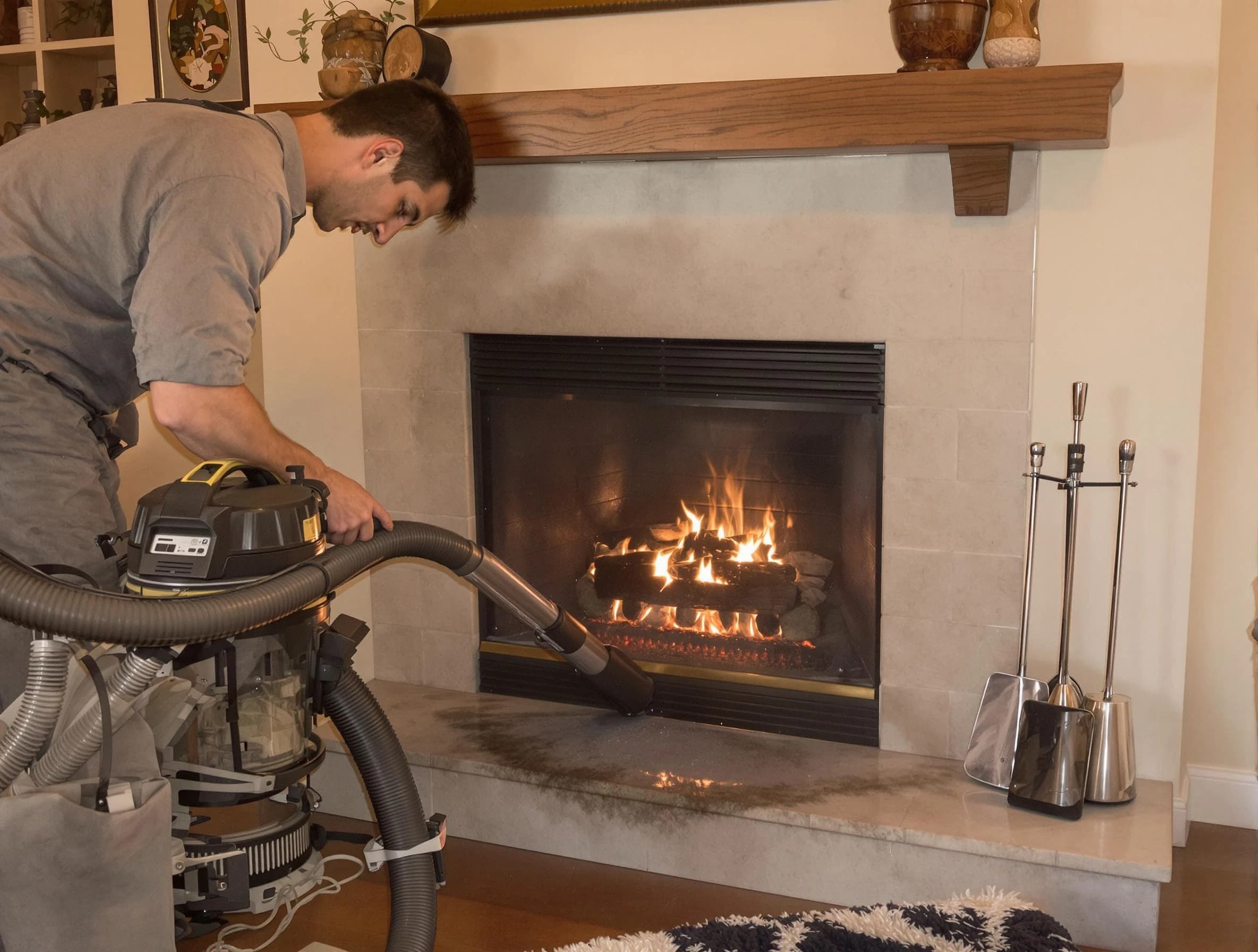 Routine fireplace upkeep by Dacono Chimney Sweep in Dacono, CO