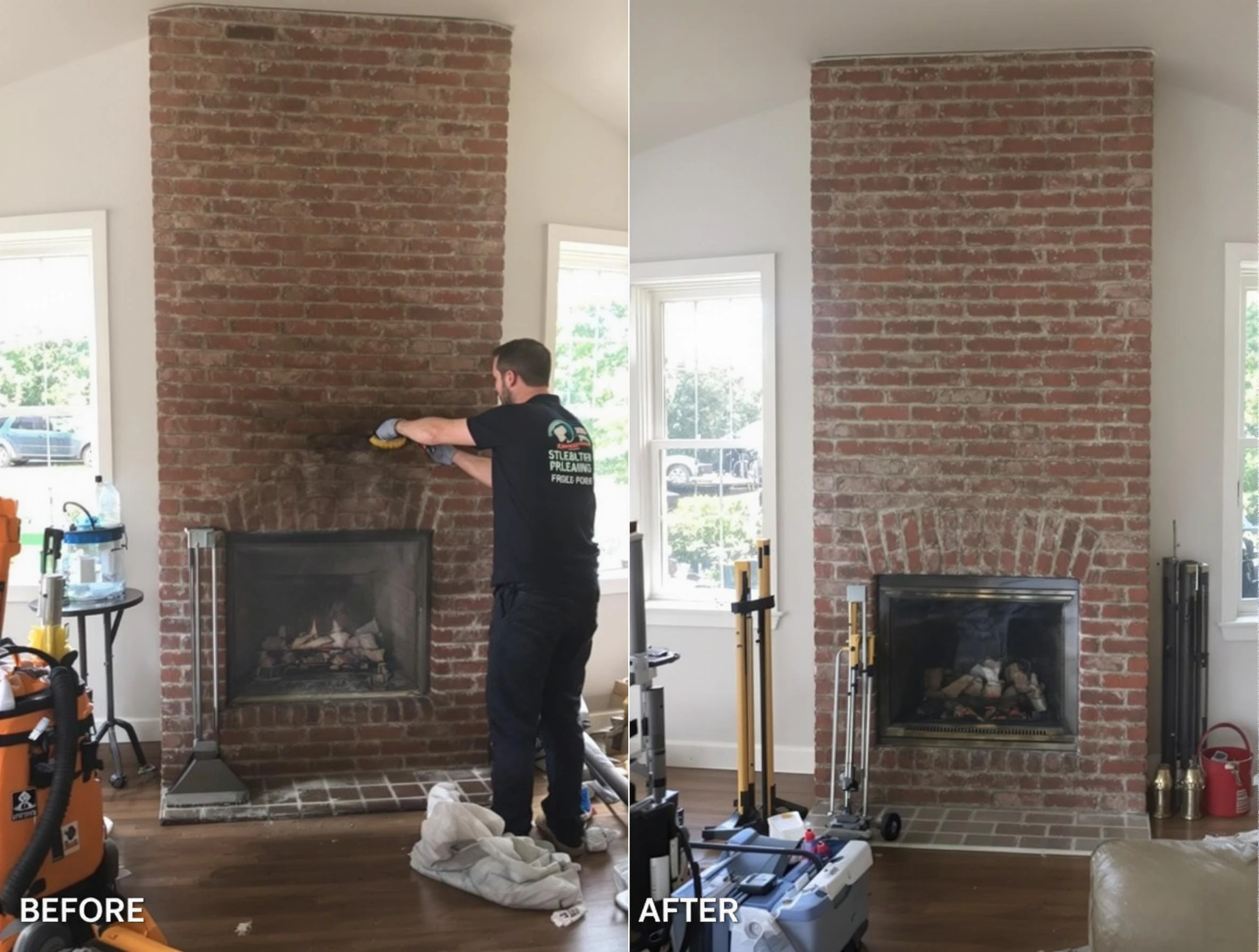 Finished chimney sweeping service by Dacono Chimney Sweep in Dacono, CO