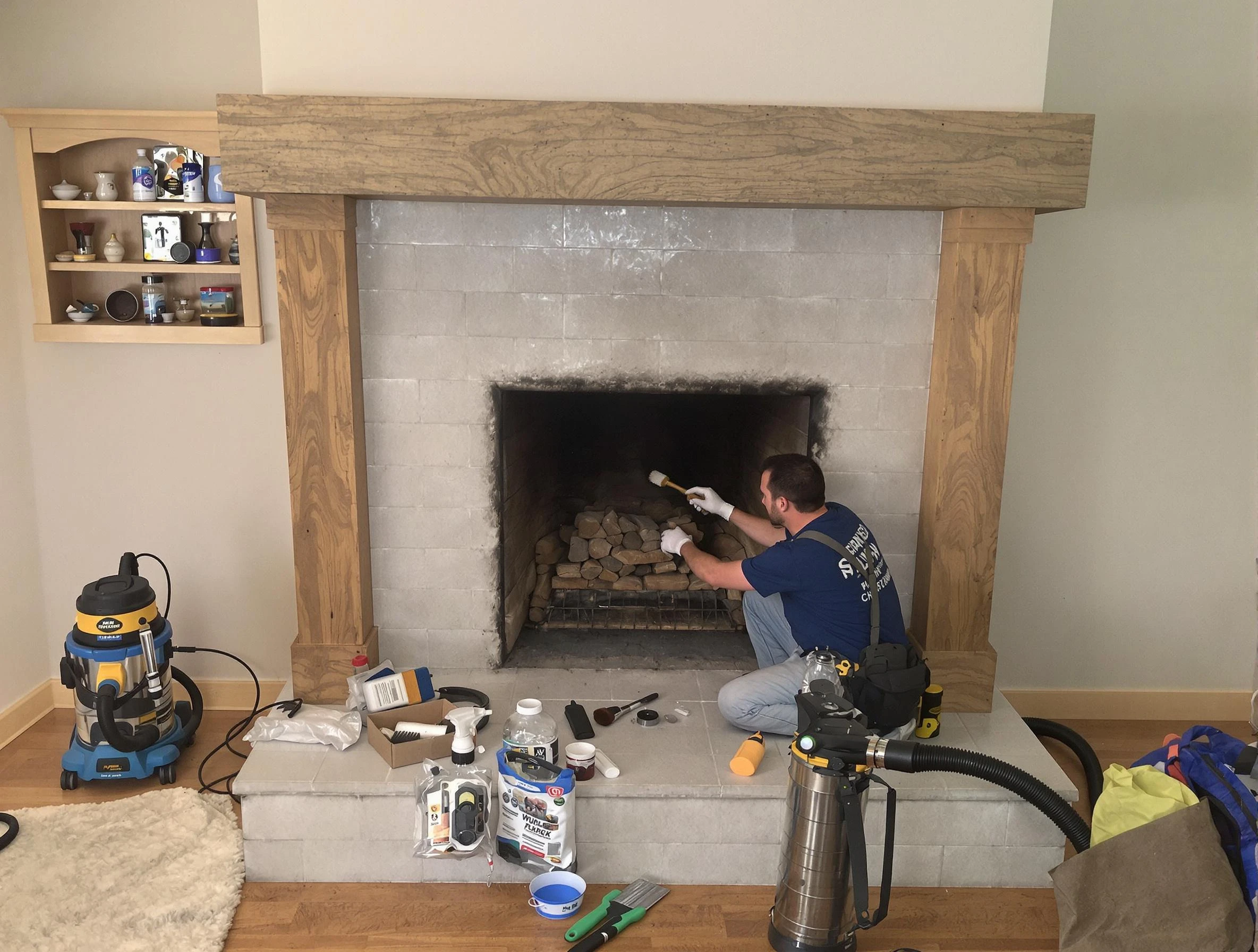 Detailed creosote removal process by Dacono Chimney Sweep in Dacono, CO