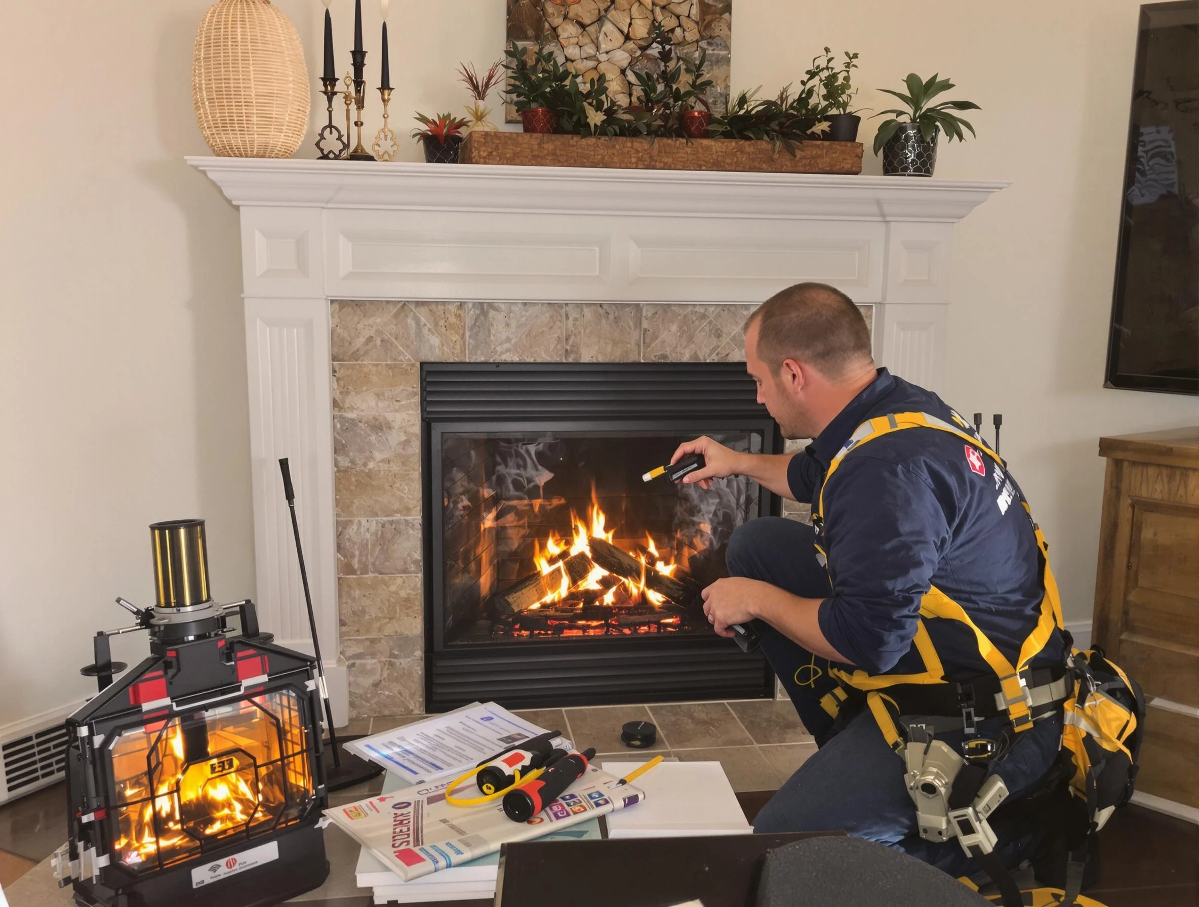 Safety-focused fireplace inspection by Dacono Chimney Sweep in Dacono, CO